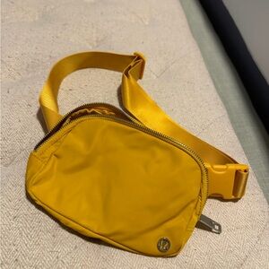 Yellow LuluLemon Belt Bag